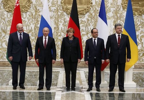 Four-party talks reached a ceasefire agreement in eastern Ukraine