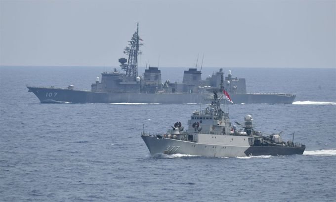 Message from the Indonesia-Japan joint exercise in the East Sea