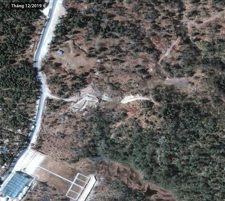 China is suspected of building ammunition bunkers near the disputed plateau 2