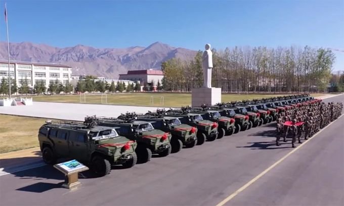 China sent armored 'Humvee clones' to the border with India 4